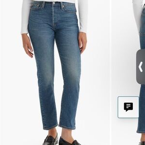 Levi's Classic Blue High Rise Wedgie Straight Jeans